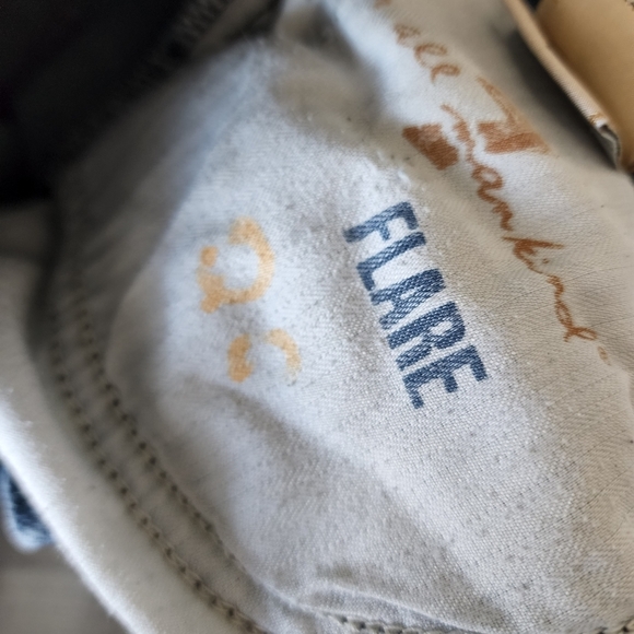 7 FOR ALL MANKIND x VINTAGE Flare Jeans 7FAMK‎ in washed blue Y2K It Girl - Picture 3 of 10